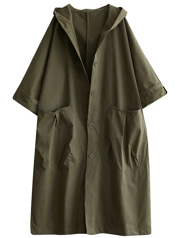 Audrey | Trenchcoat Med Hætte