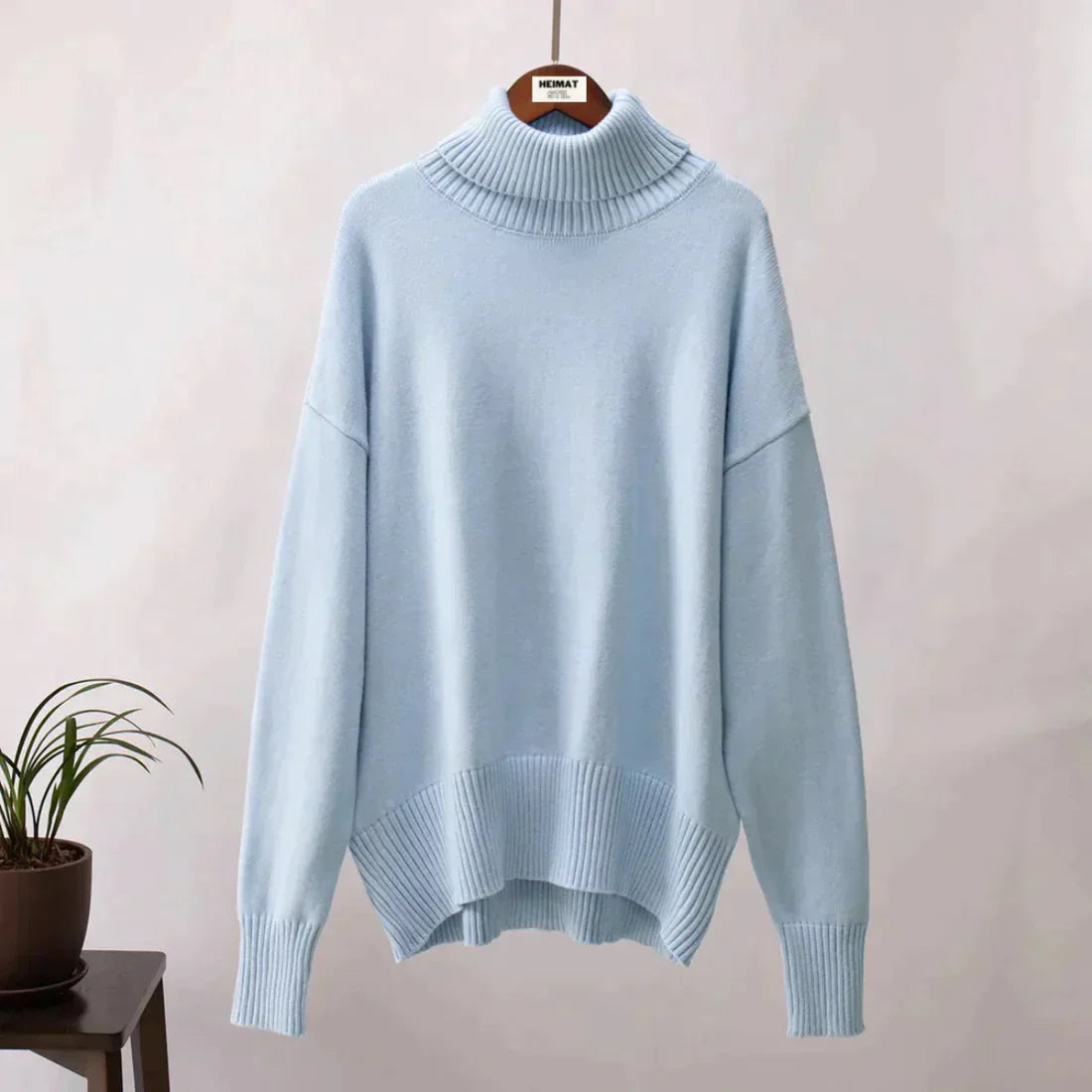 Lavinia | Kvinders hyggelig oversized rullekravetrøje til efterår/vinter