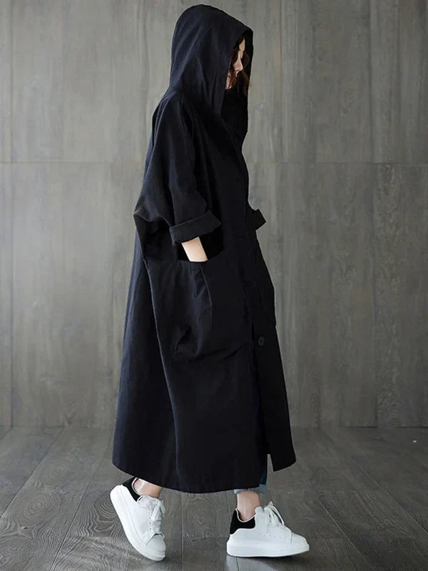 Audrey | Trenchcoat Med Hætte