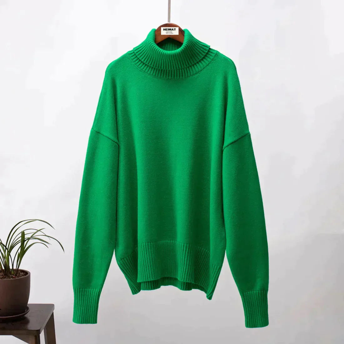 Lavinia | Kvinders hyggelig oversized rullekravetrøje til efterår/vinter