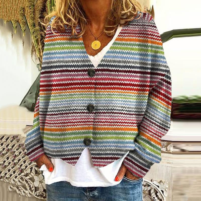 Becca Farverig Cardigan
