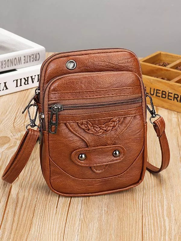 Vellana | Vintage crossbody-taske i læder