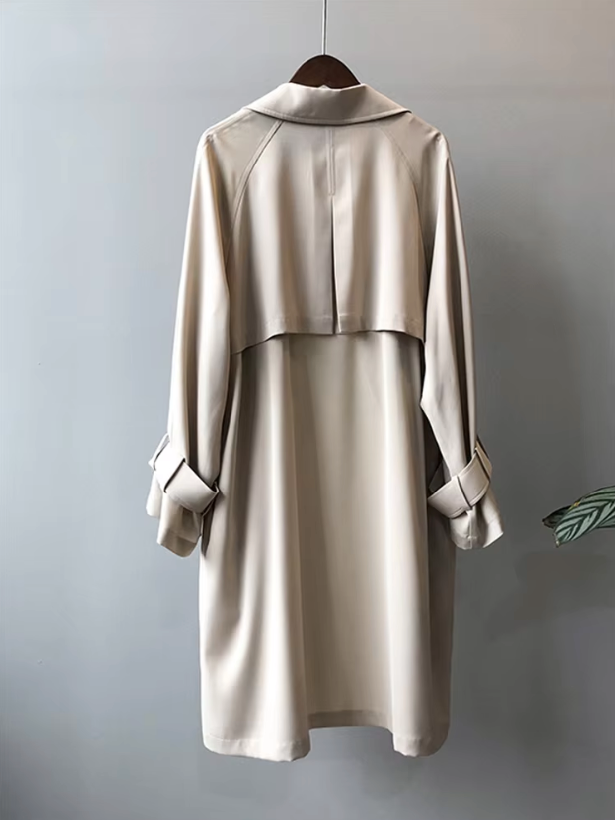 Aina | Medium Længde Trench Coat Elegant Efterår Vinter Overtøj