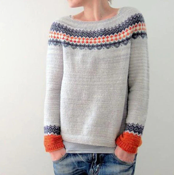 Adelina | Stilfuld damestrikket sweater til hyggelige efterår/vinterdage