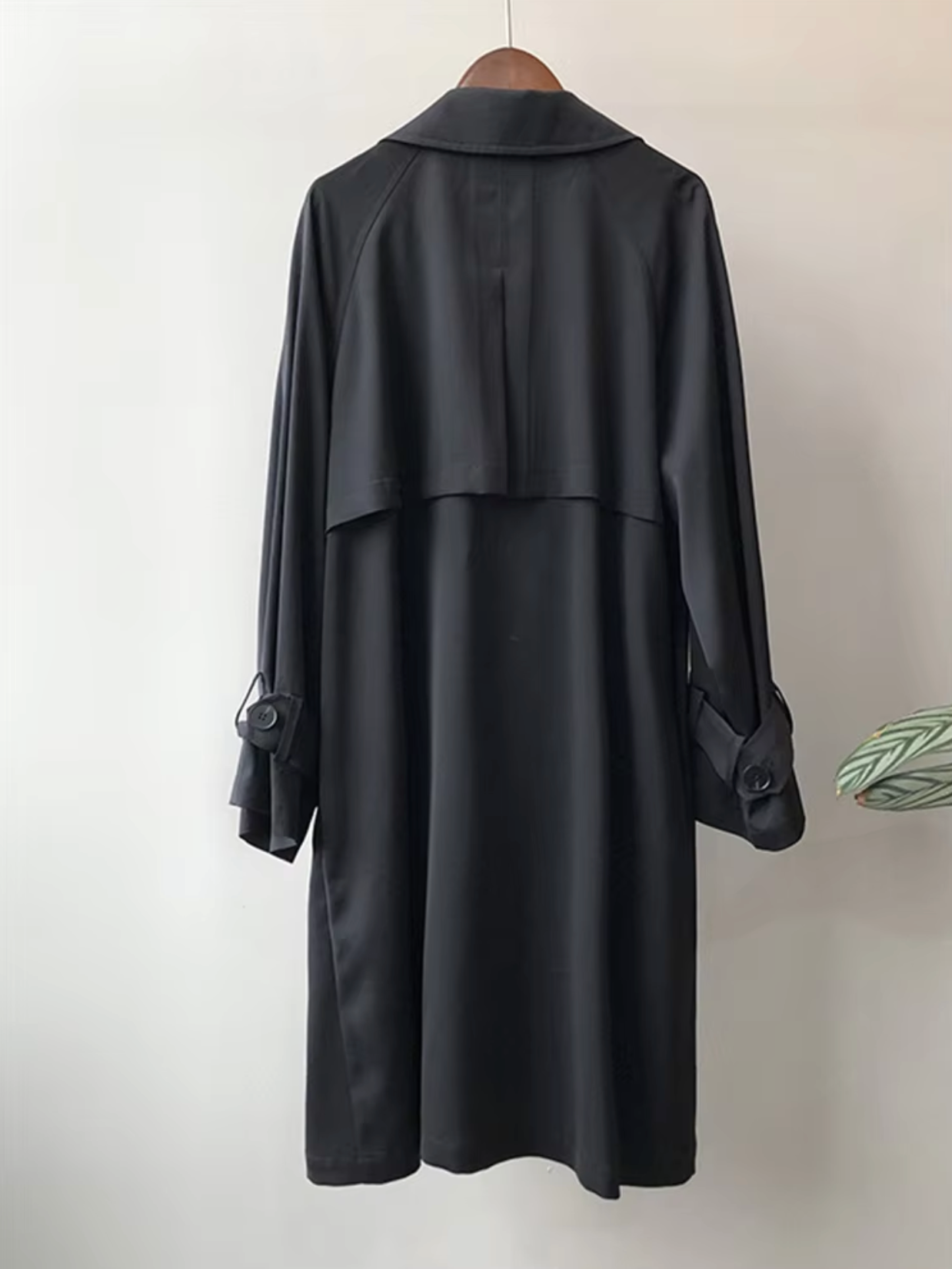 Aina | Medium Længde Trench Coat Elegant Efterår Vinter Overtøj