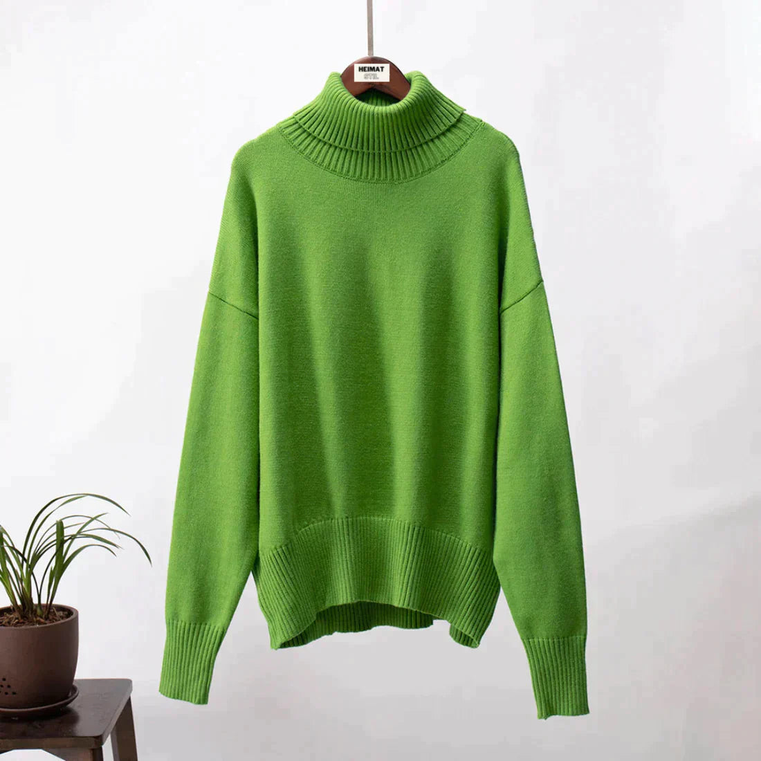 Lavinia | Kvinders hyggelig oversized rullekravetrøje til efterår/vinter