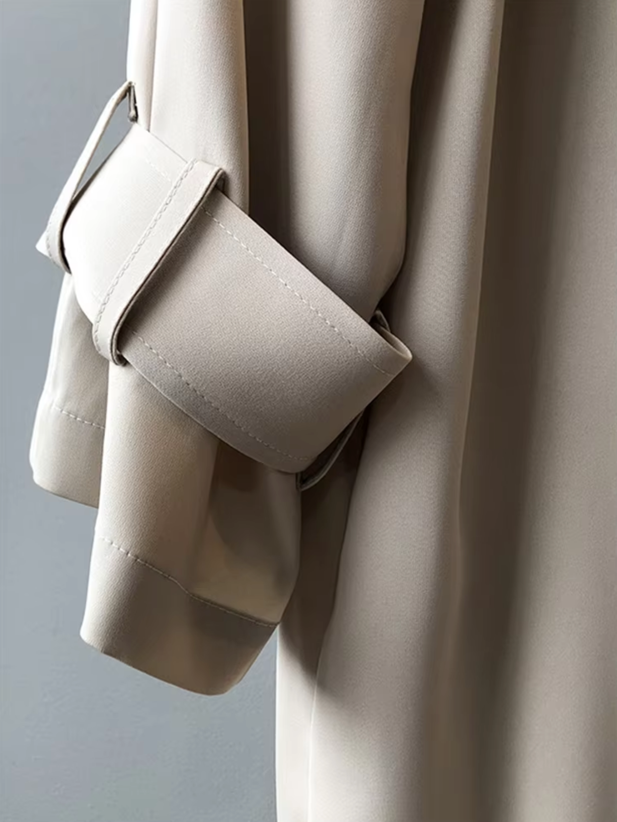 Aina | Medium Længde Trench Coat Elegant Efterår Vinter Overtøj