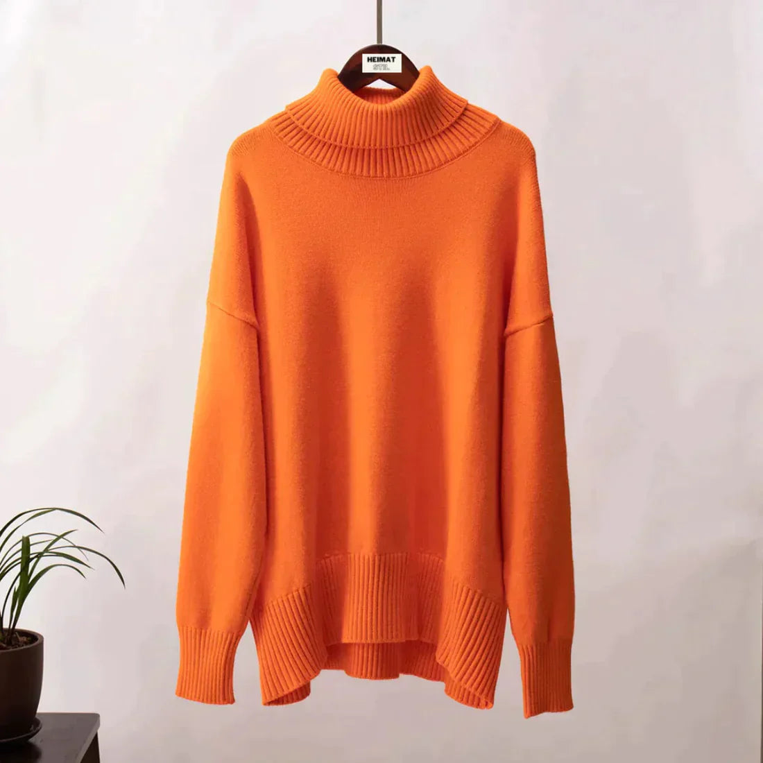 Lavinia | Kvinders hyggelig oversized rullekravetrøje til efterår/vinter