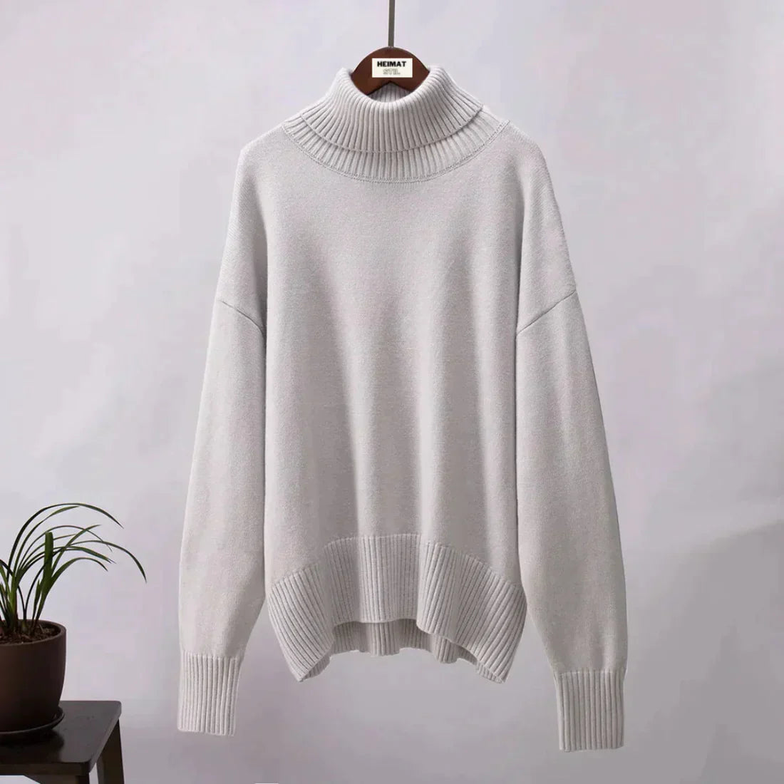 Lavinia | Kvinders hyggelig oversized rullekravetrøje til efterår/vinter