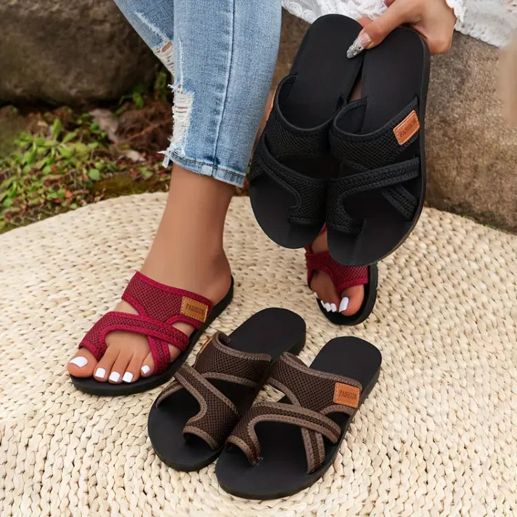 IRENEA | MESH SLIDE SANDALER UDSALG