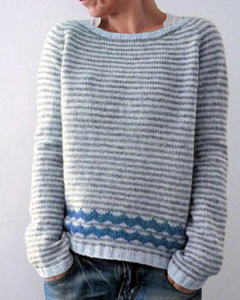 Adelina | Stilfuld damestrikket sweater til hyggelige efterår/vinterdage