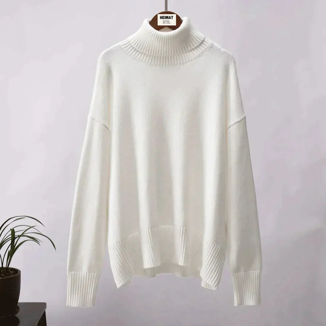 Lavinia | Kvinders hyggelig oversized rullekravetrøje til efterår/vinter