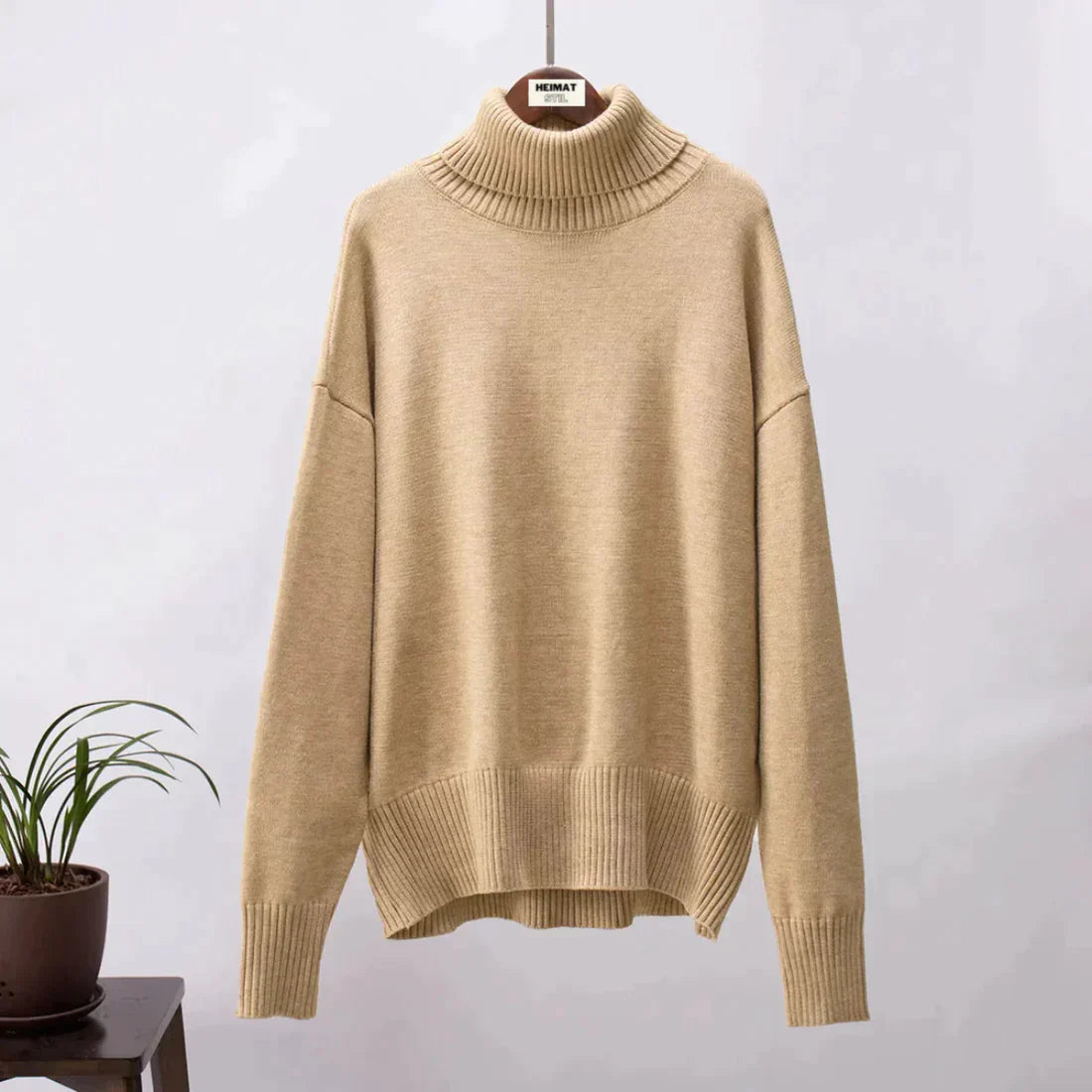 Lavinia | Kvinders hyggelig oversized rullekravetrøje til efterår/vinter
