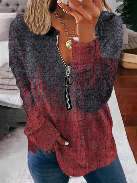 Willow Pullover med Blomstermønster