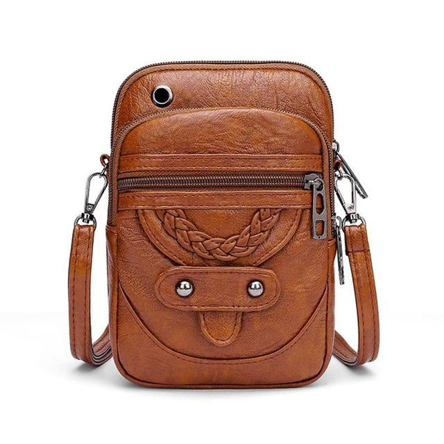 Vellana | Vintage crossbody-taske i læder