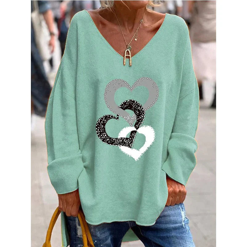 Andet | Dame afslappet V-hals sweater Stilfuld og behagelig hverdag Essential