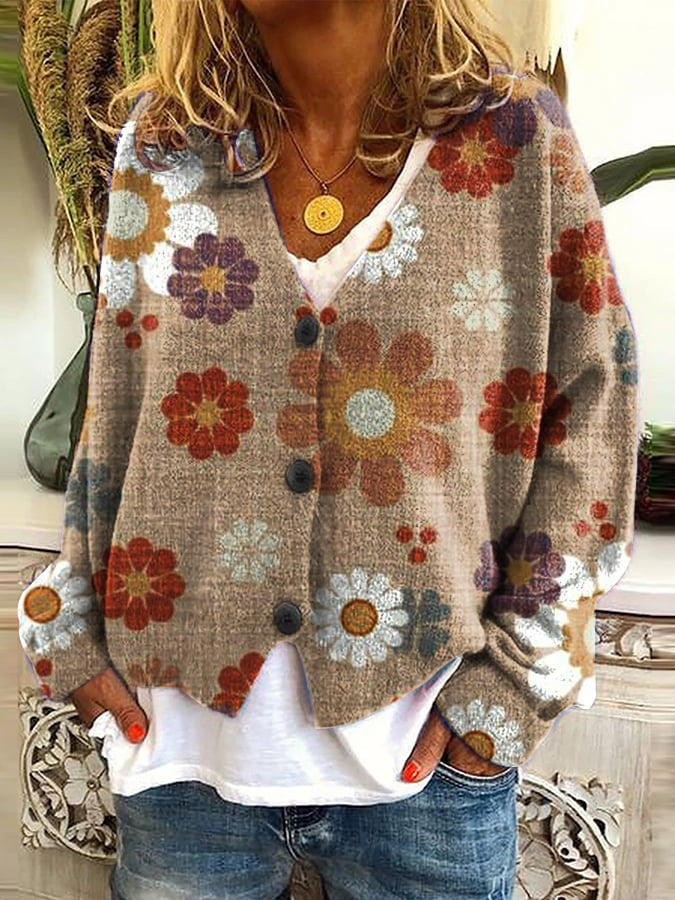 Marie Farverig Kvinde Cardigan