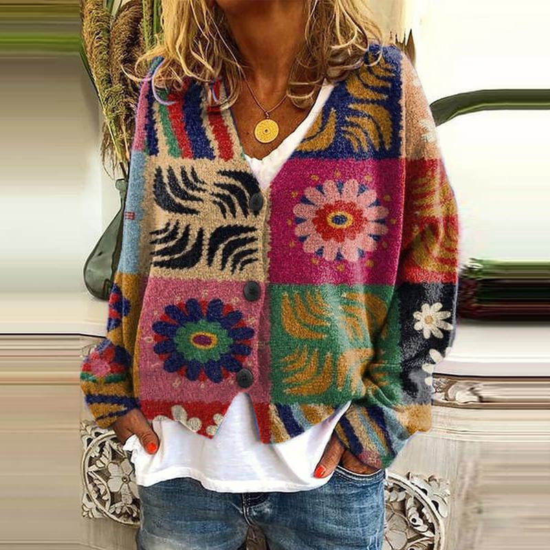 Marie Farverig Kvinde Cardigan