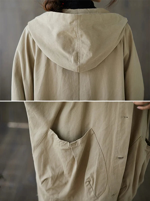 Audrey | Trenchcoat Med Hætte
