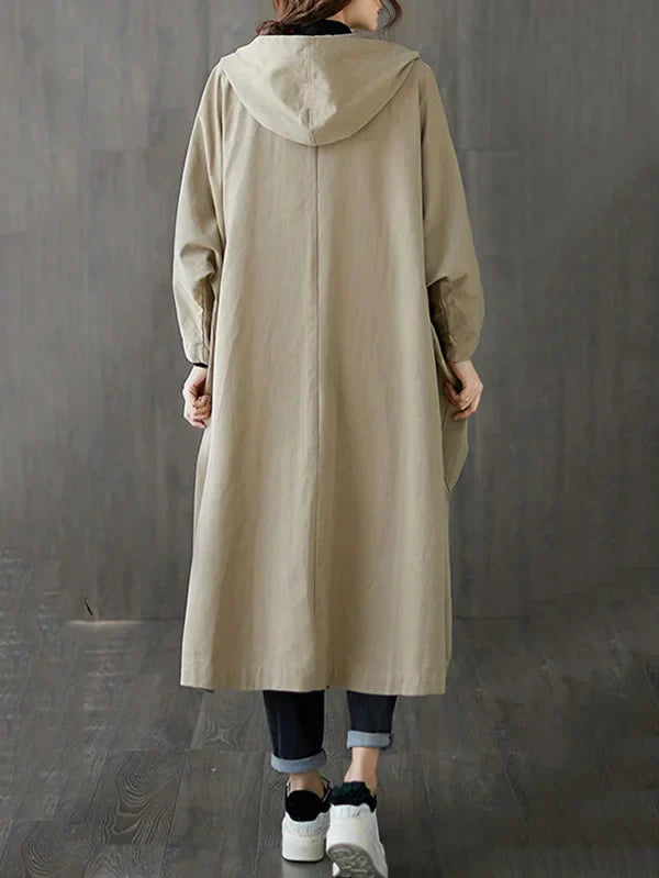 Audrey | Trenchcoat Med Hætte