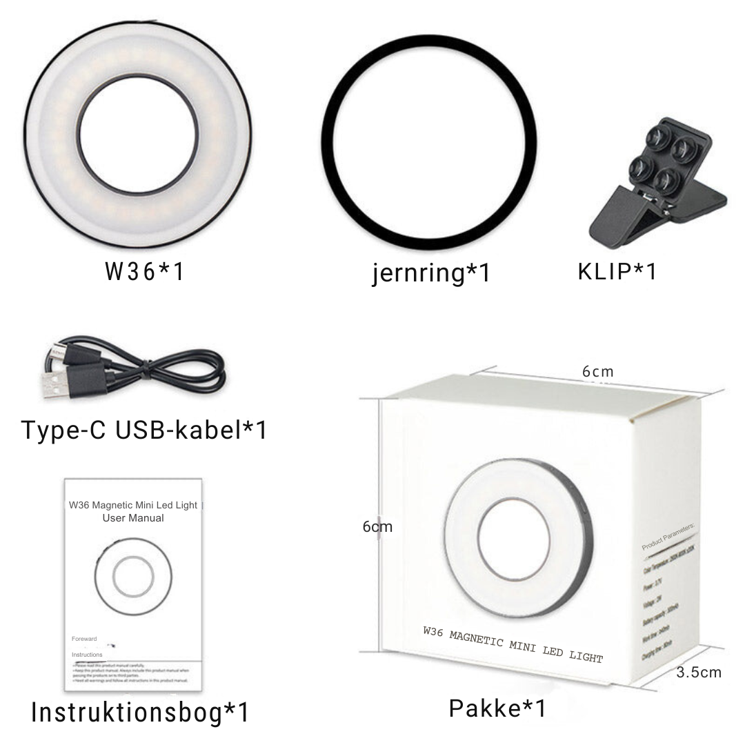 Lumino | Magnetisk Ringtelefon Fyldlys