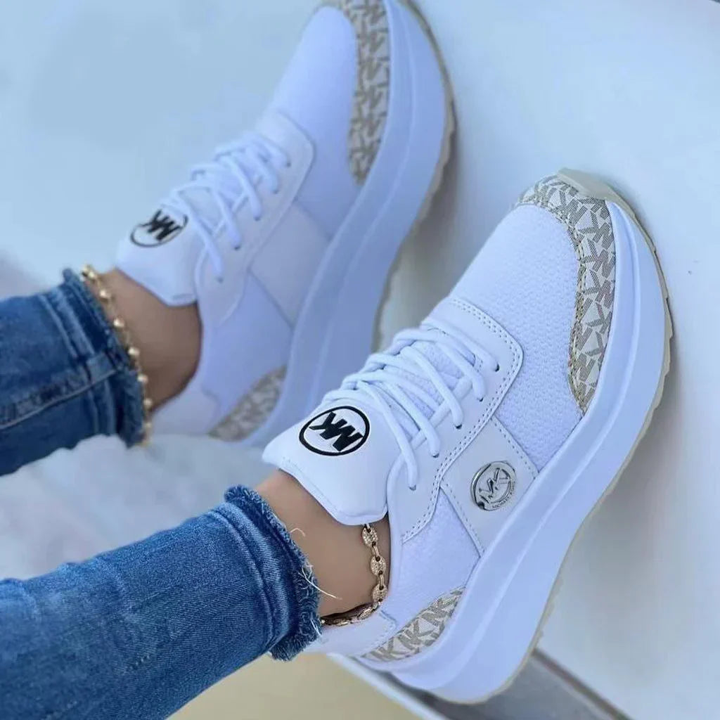 Pearl | Sporty Sneakers med snørebånd Stilfulde og komfortable fritidssko