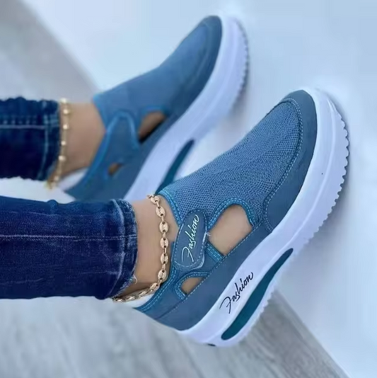 Penelope | Mesh Platform Sko Stilfulde åndbare sneakers til kvinder