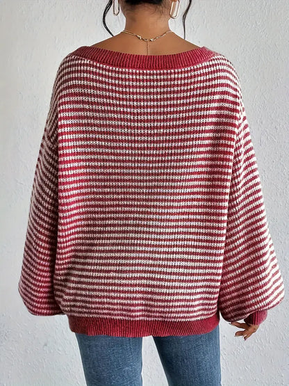 Kimberly | Off-Shoulder strikket sweater Stilfuld og behagelig til forår/efterår