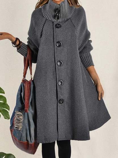 Annika | Oversized ulden trenchcoat stilfuld og varm vinterjakke