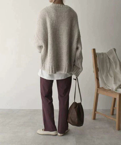 Annaliser | Oversize sweater i plusstørrelse til kvinder med Pocket Cozy Chic