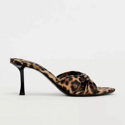 Alison | Leopardprint højhælede sandaler Chic & stilfuldt slip-on design