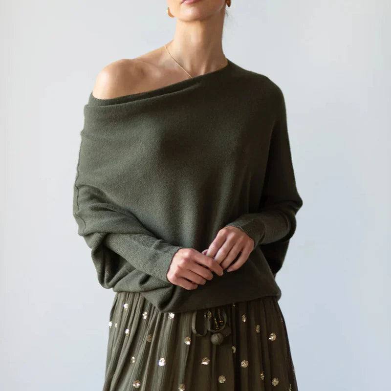 Majbritt | Stilfuld oversize sweater til efterår/vinter hyggelig og elegant