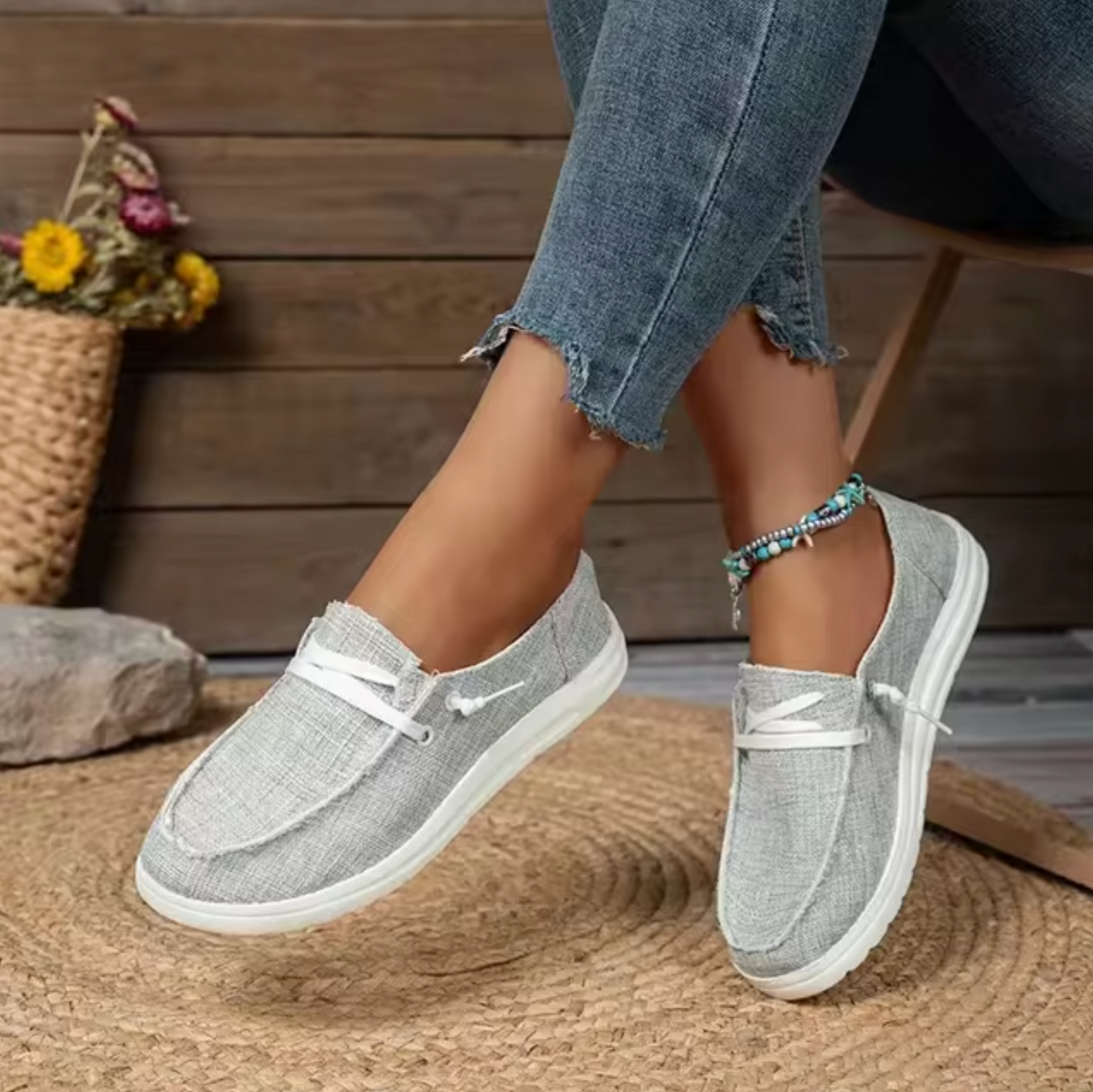 Bridget | Kvinders afslappede flade sko Komfortable og stilfulde canvas sneakers