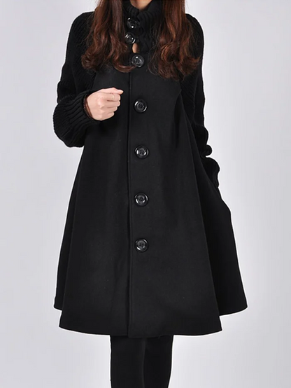 Annika | Oversized ulden trenchcoat stilfuld og varm vinterjakke