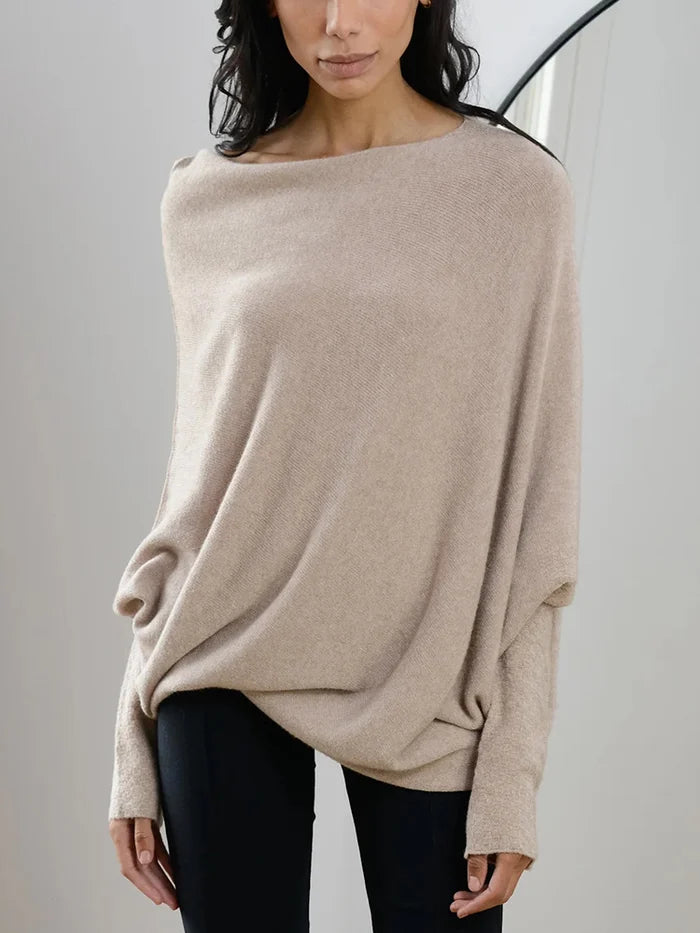 Majbritt | Stilfuld oversize sweater til efterår/vinter hyggelig og elegant