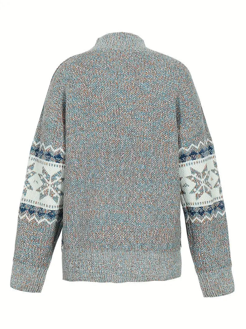 Felicity | Dame rullekrave sweater | Hyggelig efterår vinter afslappet strik top