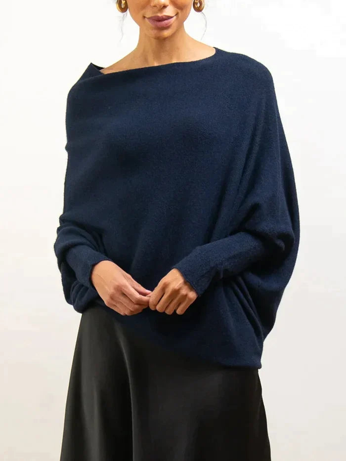 Majbritt | Stilfuld oversize sweater til efterår/vinter hyggelig og elegant