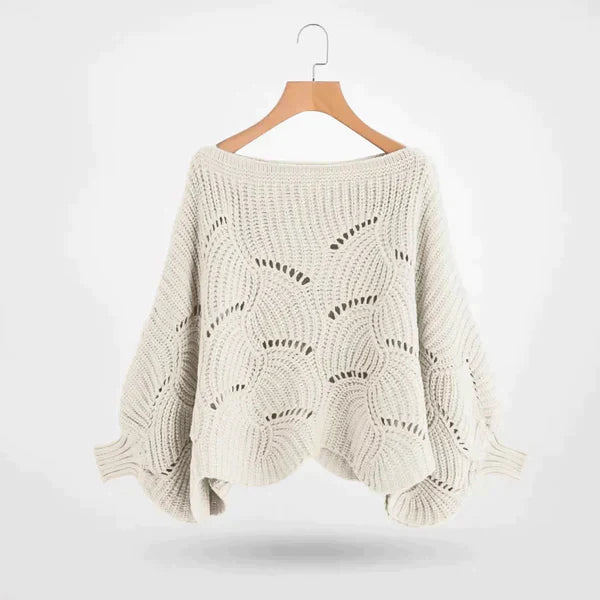 Irlina | Kvinders hyggelig Bat Wing strikket sweater til smart vinterstil