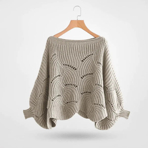 Irlina | Kvinders hyggelig Bat Wing strikket sweater til smart vinterstil