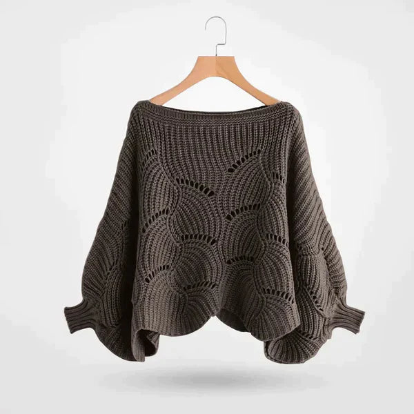 Irlina | Kvinders hyggelig Bat Wing strikket sweater til smart vinterstil