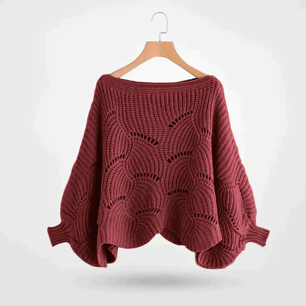 Irlina | Kvinders hyggelig Bat Wing strikket sweater til smart vinterstil