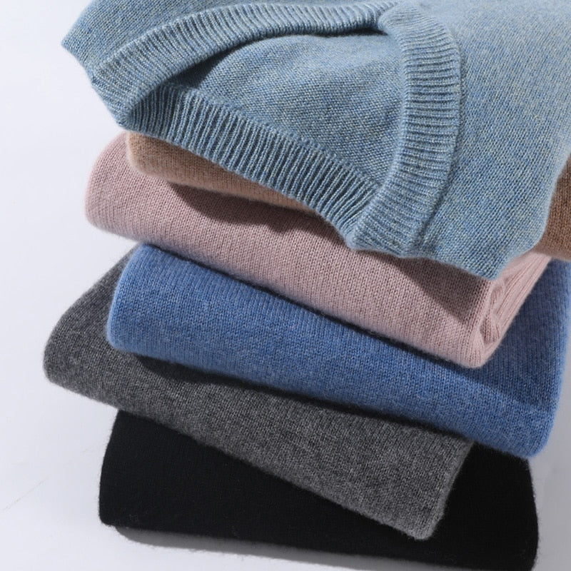 Dan | Luksus Cashmere V-hals sweater ultimativ komfort til efterår og vinter