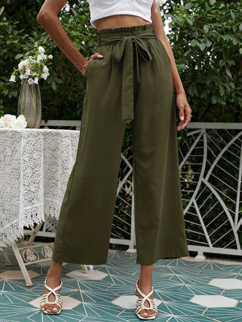 Cheryl - Stylish Pleated Wide-Leg Pants