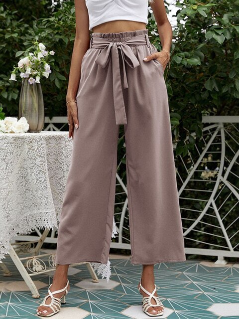 Cheryl - Stylish Pleated Wide-Leg Pants