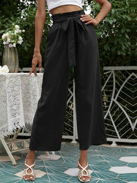 Cheryl - Stylish Pleated Wide-Leg Pants