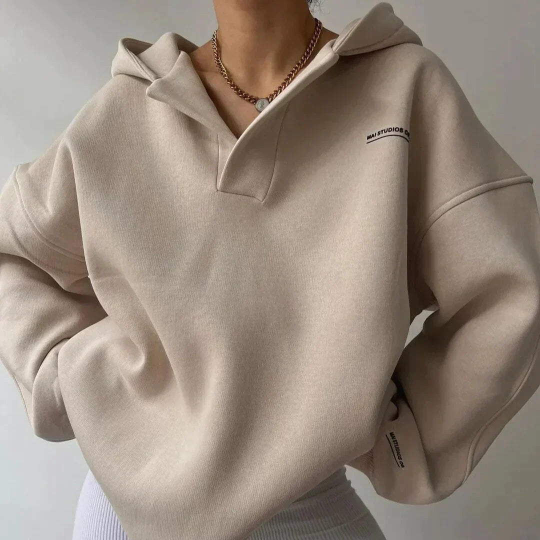 Agnes | Kvinders Hættetrøje Stilfuld & Komfortabel Pullover til Efterår/Vinter