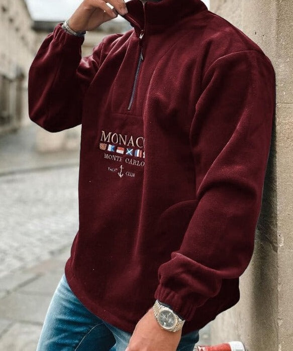 Alvaro - Klassisk halv-zip sweater