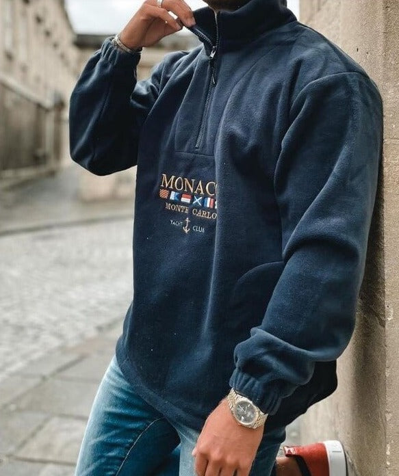 Alvaro - Klassisk halv-zip sweater