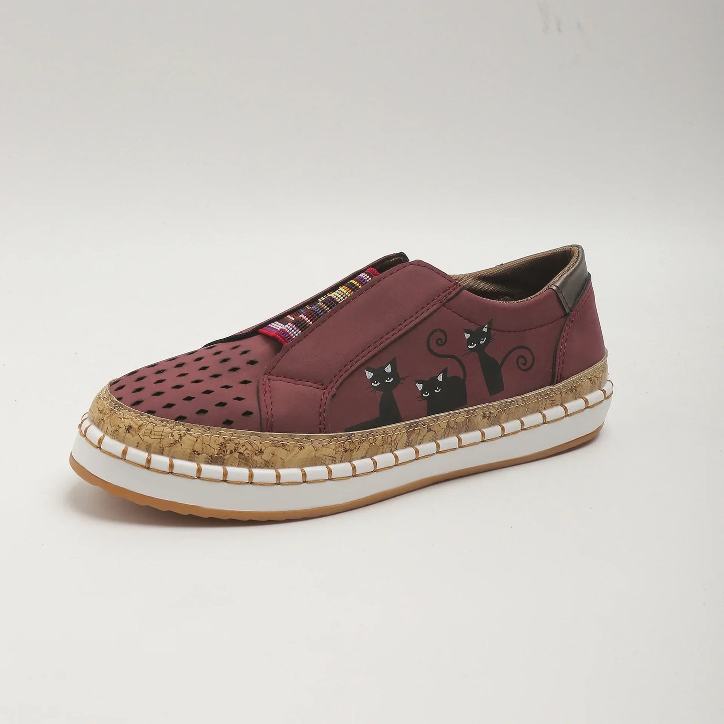 Poppy | Vintage sneakers Retro Slip-On Casual Flats til kvinder