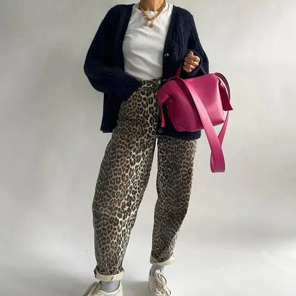 Gizi - Vintage Leopardprint Jeans